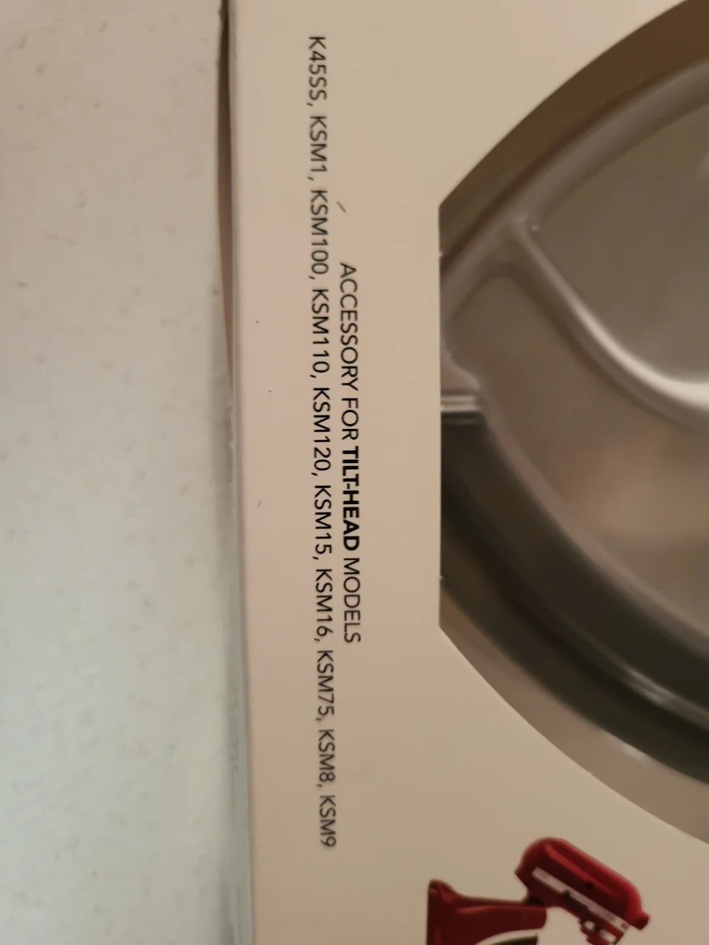 KitchenAid White and Gray Flex Edge Beater - Tilt-Head Mixer Accessory
